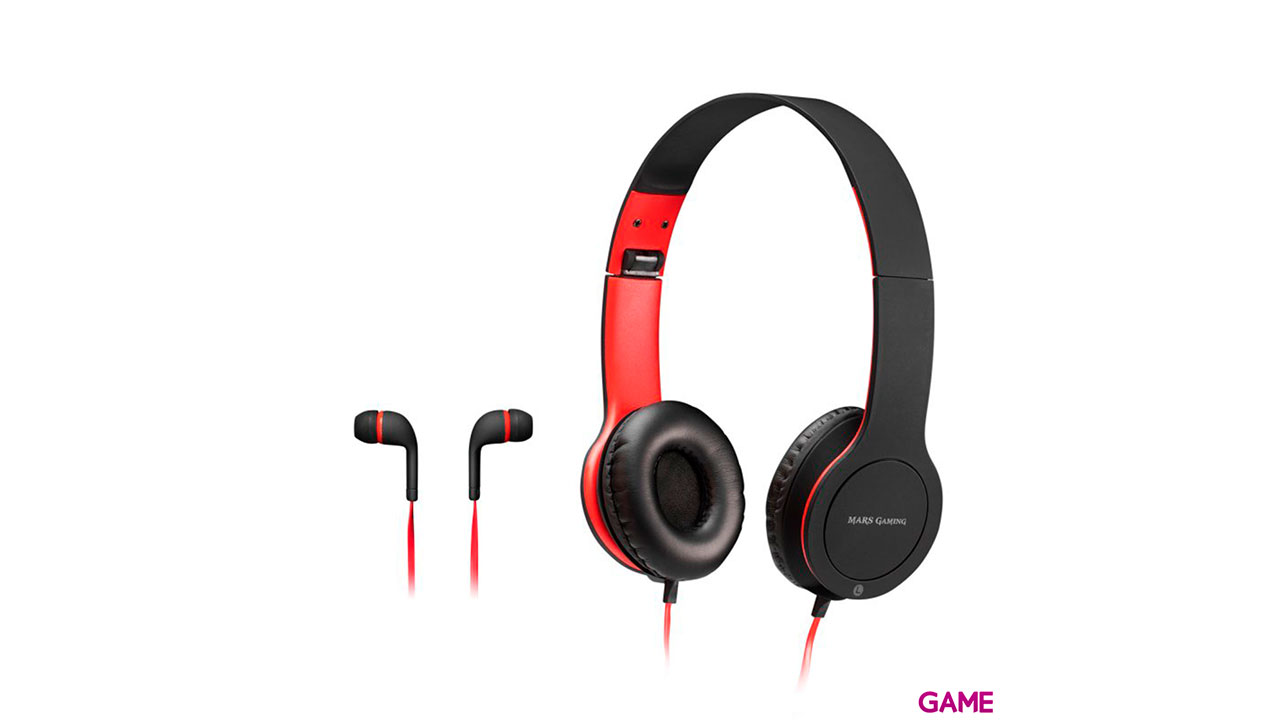 MARS GAMING MHCX 2IN1 COMBO FOLDABLE HEADSET+IN-EAR HEADPHONES-0