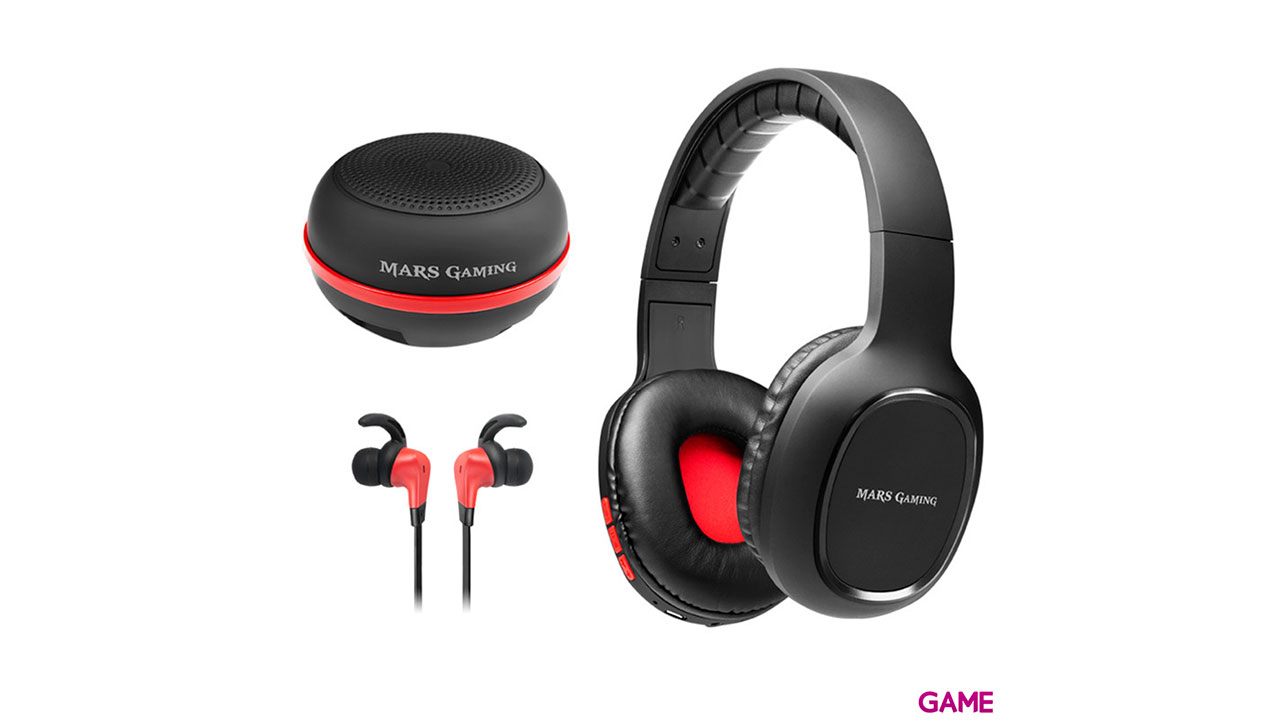 Mars Gaming MHBTX 3en1  Auriculares diadema + Auriculares in Ear + Microfono - Pack Perifericos-0