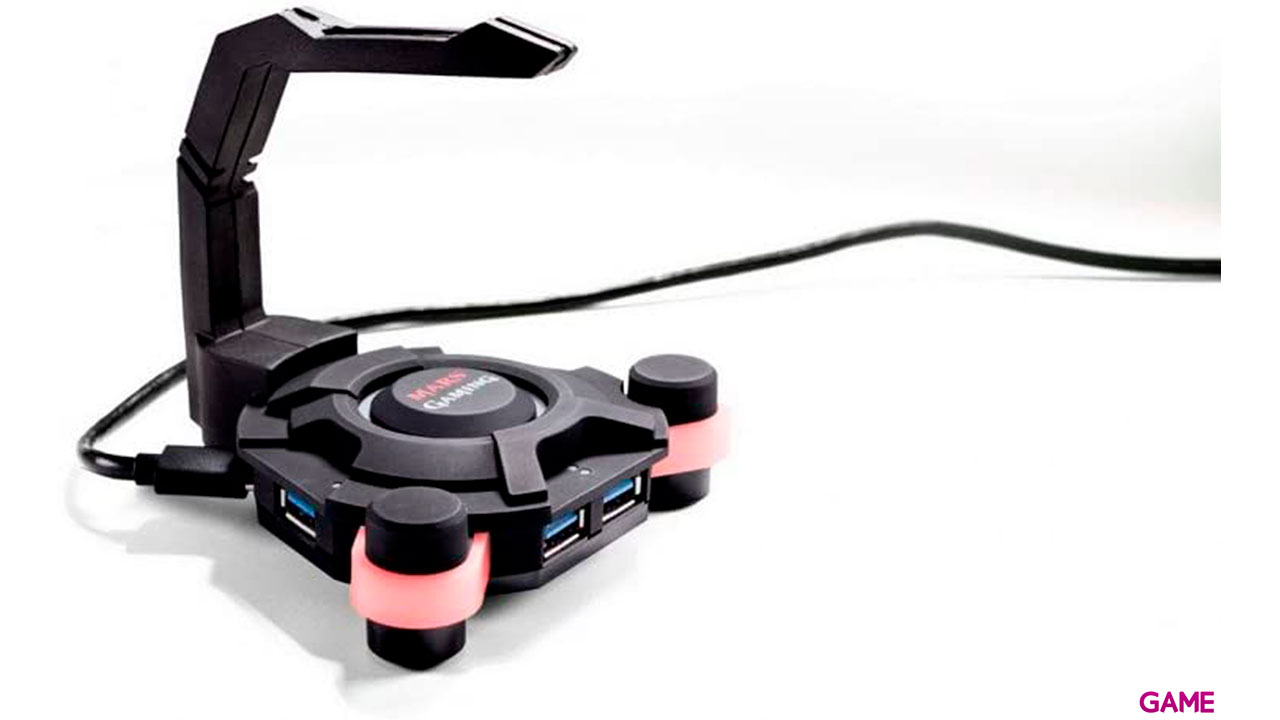 Mars Gaming MMS2 PROFESSIONAL MOUSE-CABLE BUNGEE + HUB USB3.0 x4-2