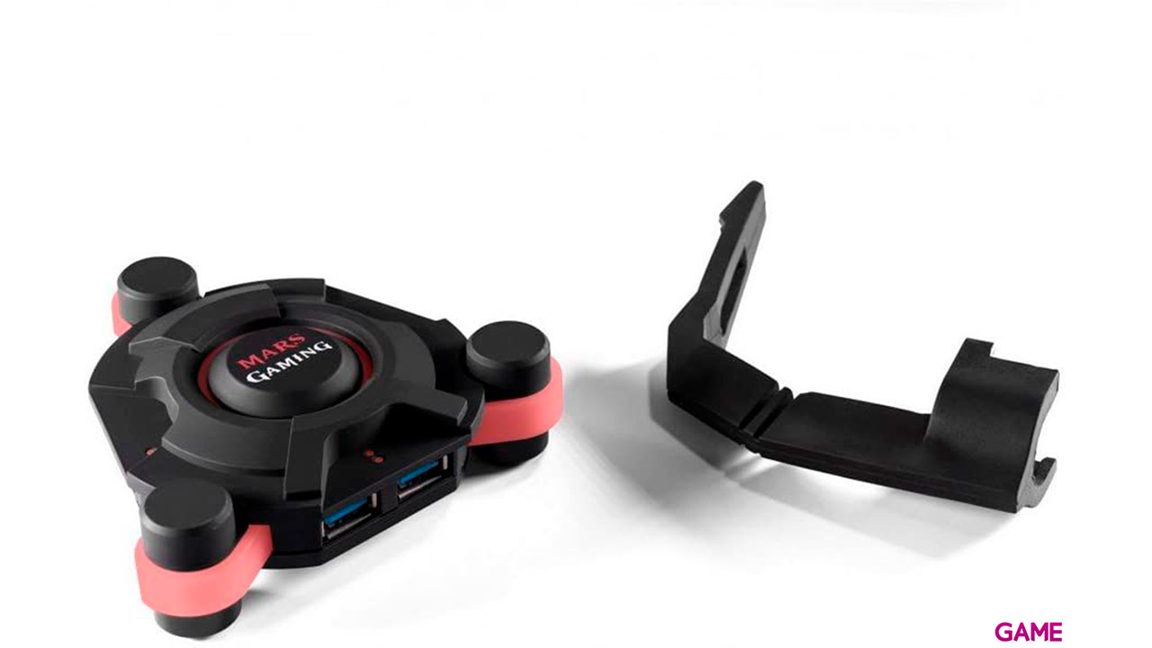 Mars Gaming MMS2 PROFESSIONAL MOUSE-CABLE BUNGEE + HUB USB3.0 x4-3