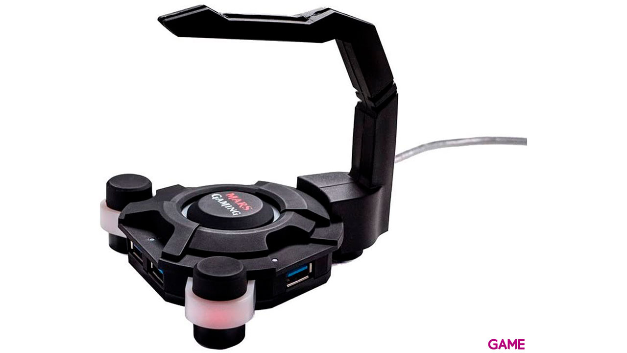 Mars Gaming MMS2 PROFESSIONAL MOUSE-CABLE BUNGEE + HUB USB3.0 x4-5