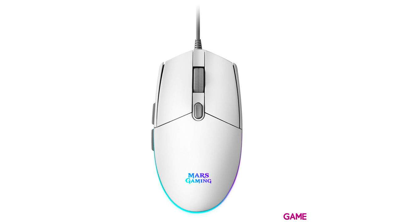 Mars Gaming MMG White Optical Mouse - Raton-0