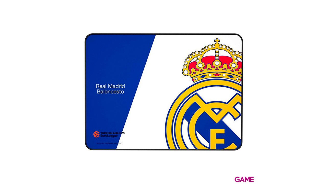 Mars Gaming MMPRM REAL MADRID OFFICIAL LICENSED - 350x250x3mm - Alfombrilla Gaming-0