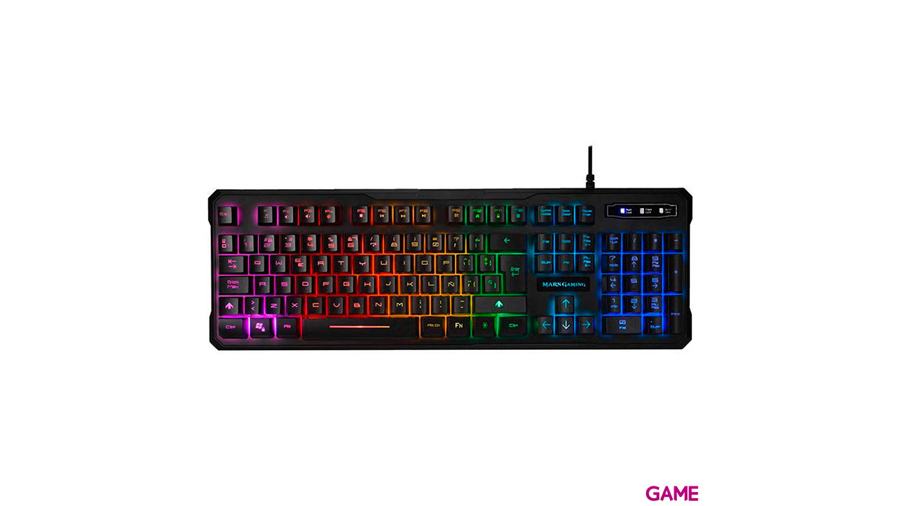 Mars Gaming MK218 FULL RGB H-MECHANICAL RED GAMING KEYBOARD-0