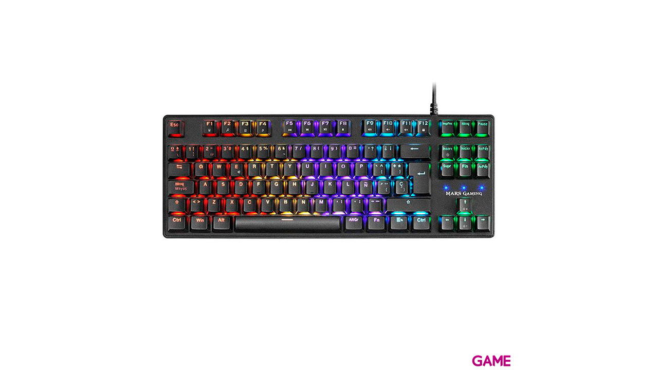 Mars Gaming MKXTKL 5 Led Mecanico Azul - Teclado-3