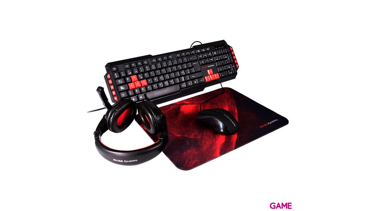 Mars Gaming MRCP1 4 en 1 Gaming Kit - Combo-0