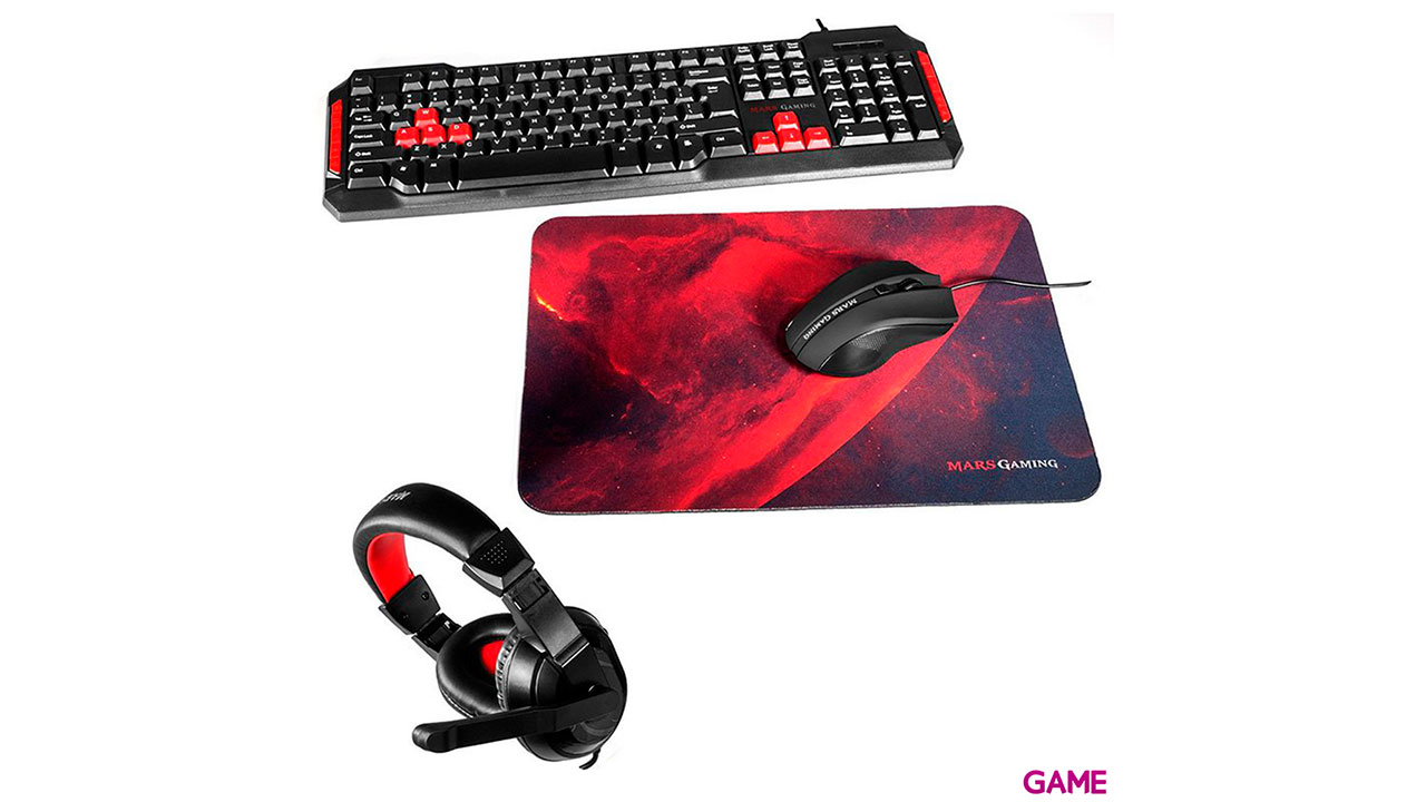 Mars Gaming MRCP1 4 en 1 Gaming Kit - Combo-2
