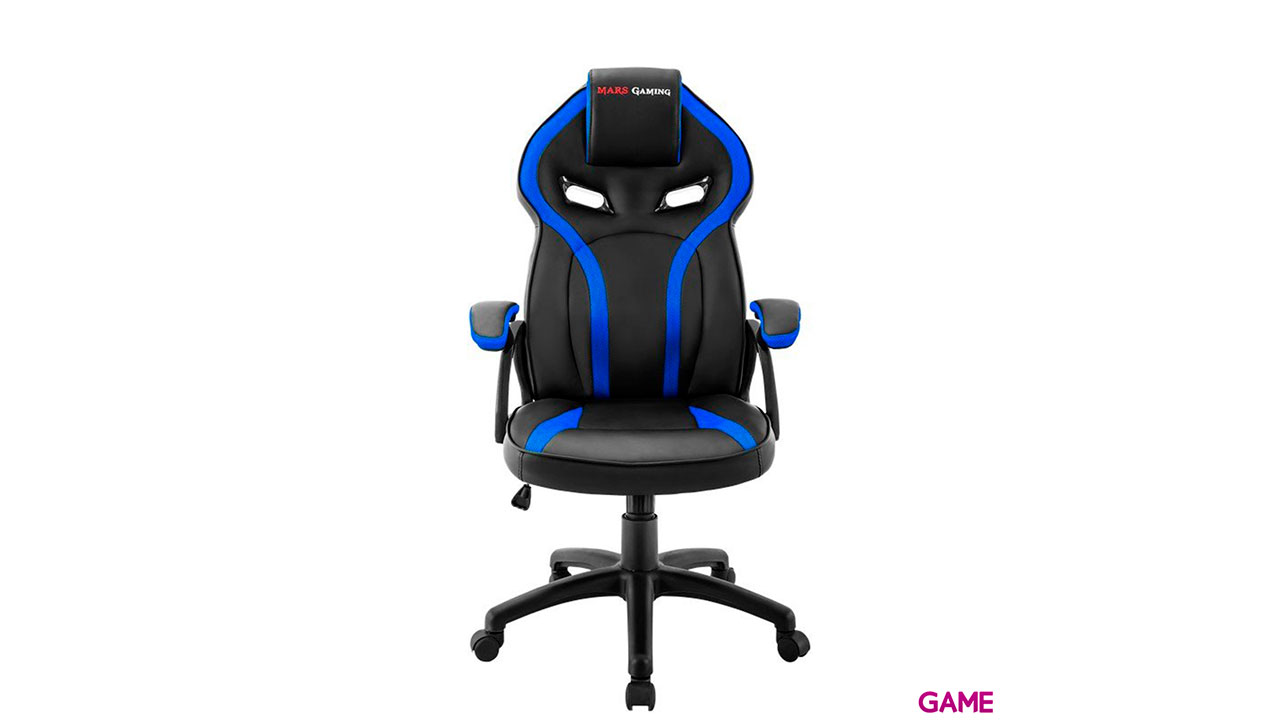 Mars Gaming MGC118 Negro-Azul - Silla Gaming-0