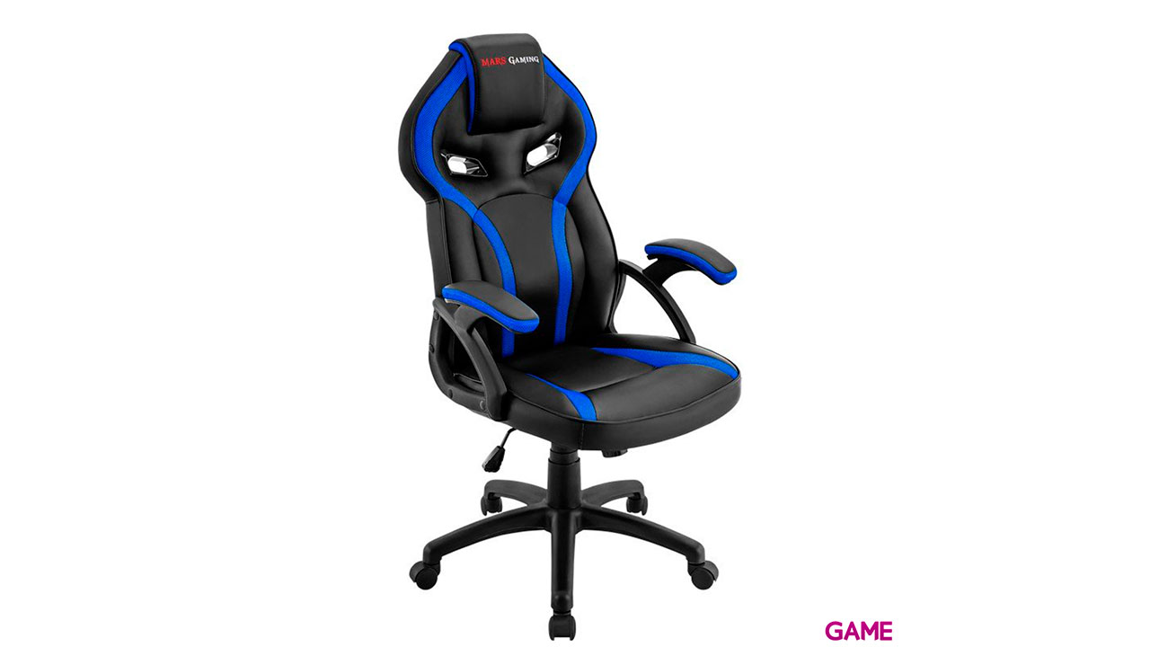 Mars Gaming MGC118 Negro-Azul - Silla Gaming-1