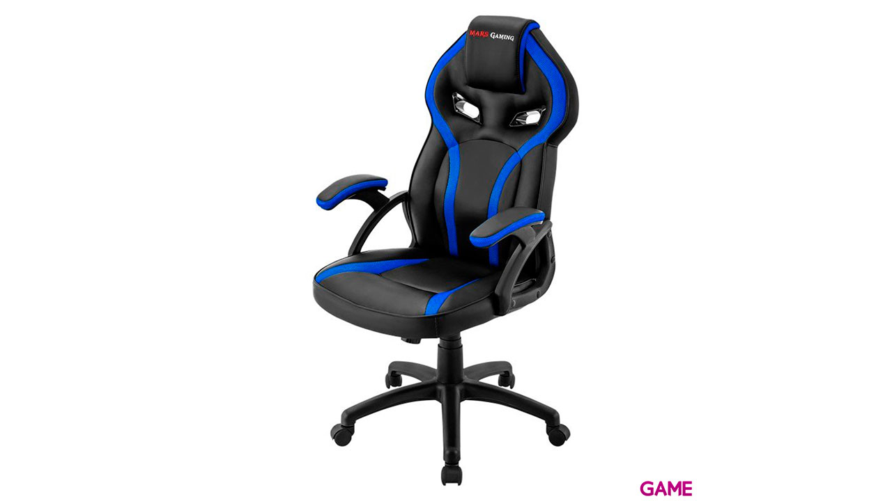 Mars Gaming MGC118 Negro-Azul - Silla Gaming-2
