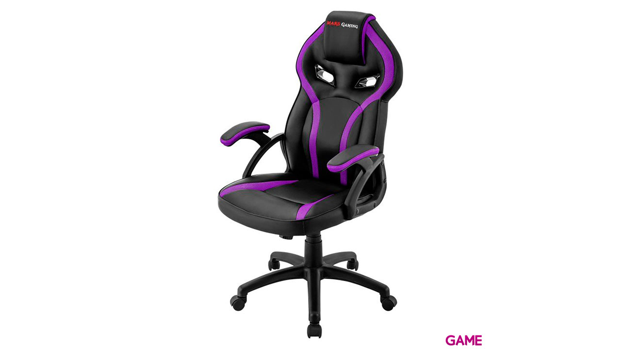 Mars Gaming MGC118 Negro-Púrpura - Silla Gaming-2