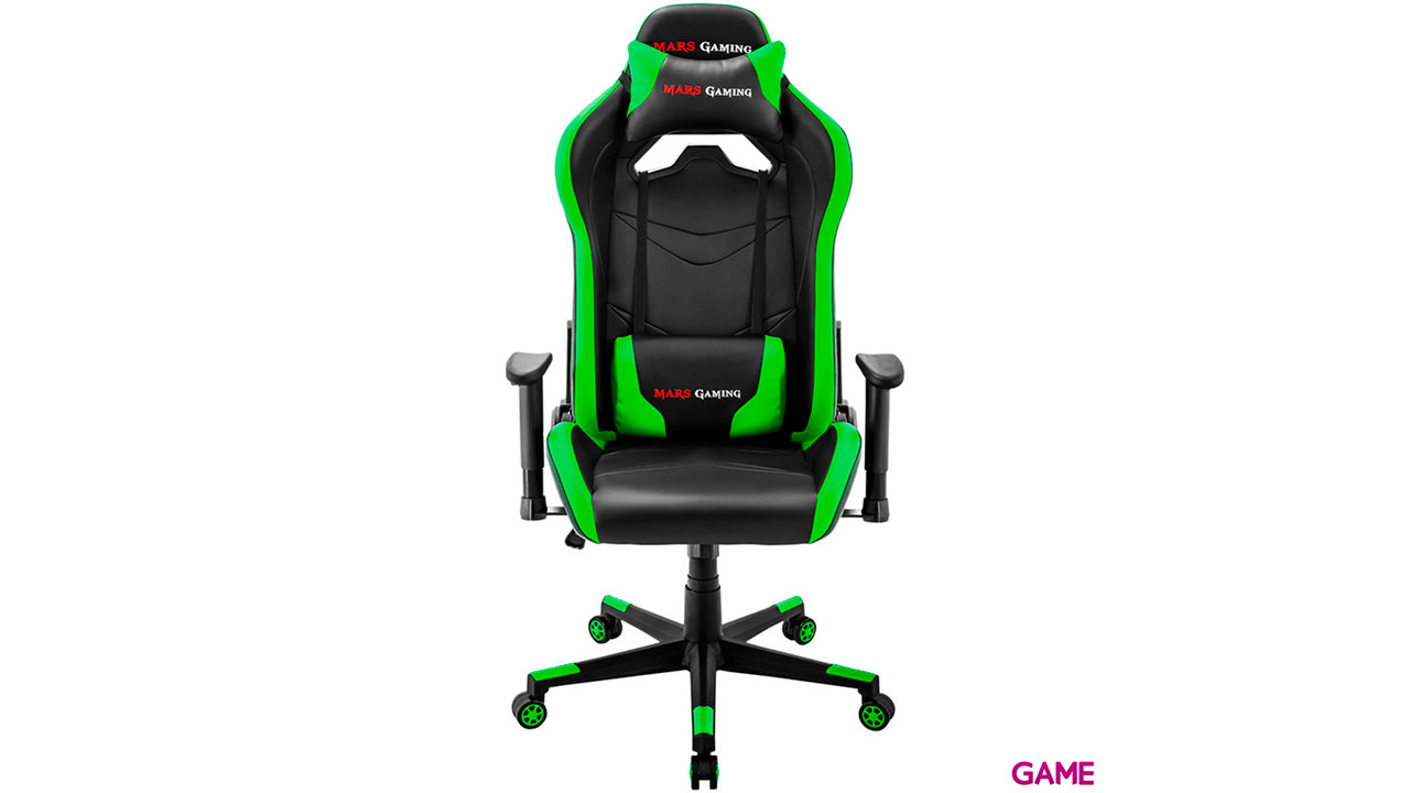Mars Gaming MGC3 Negro-Verde - Silla Gaming-0