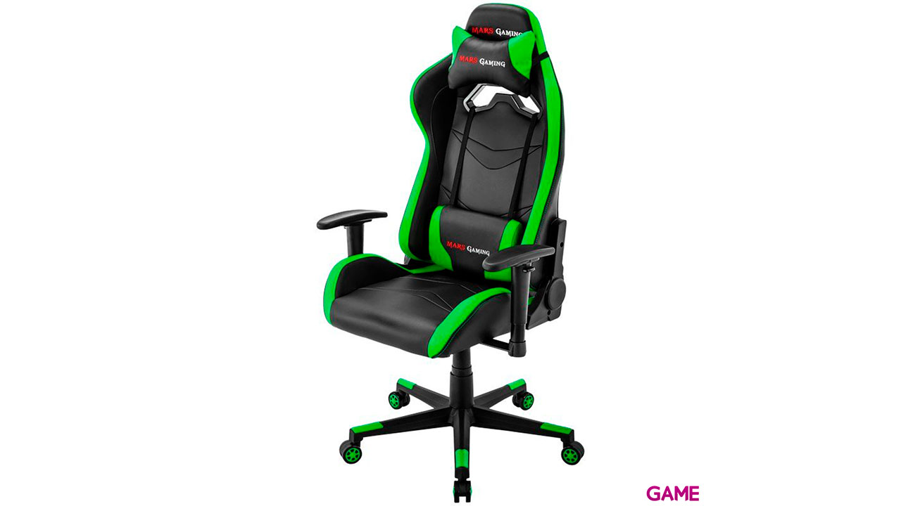 Mars Gaming MGC3 Negro-Verde - Silla Gaming-2