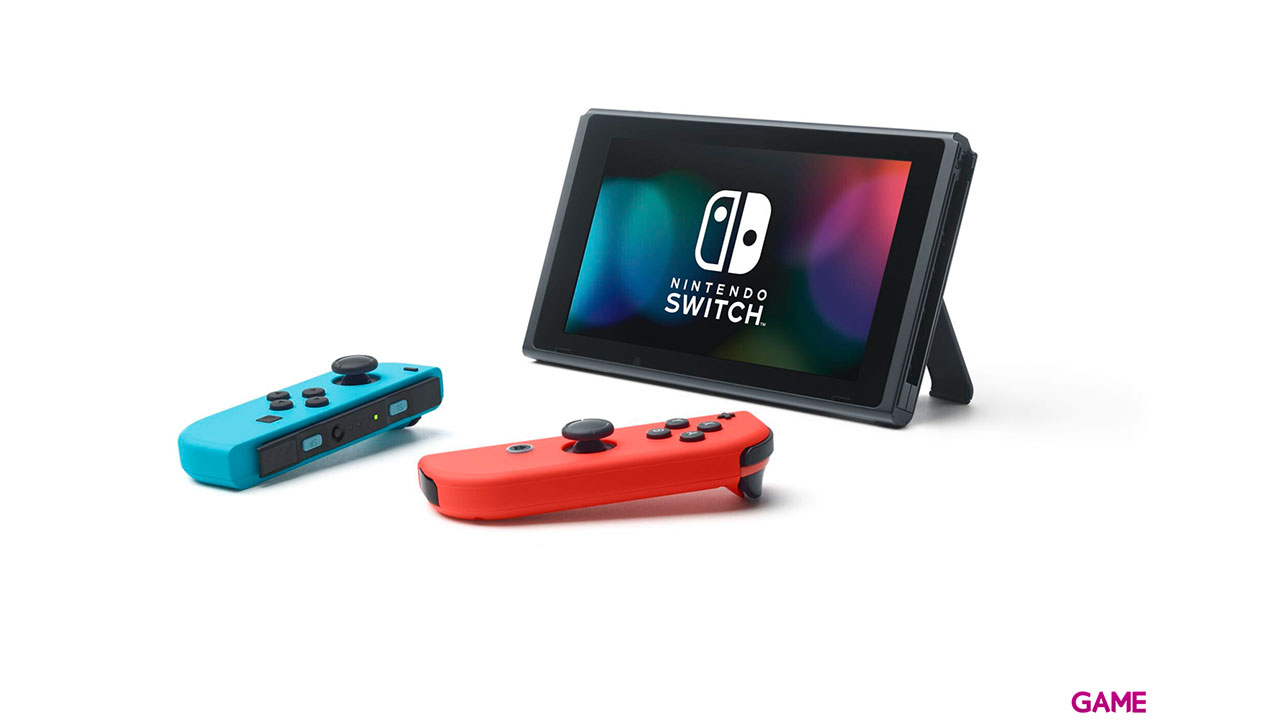 Nintendo Switch Azul Neon Rojo Neon + Ring Fit-1