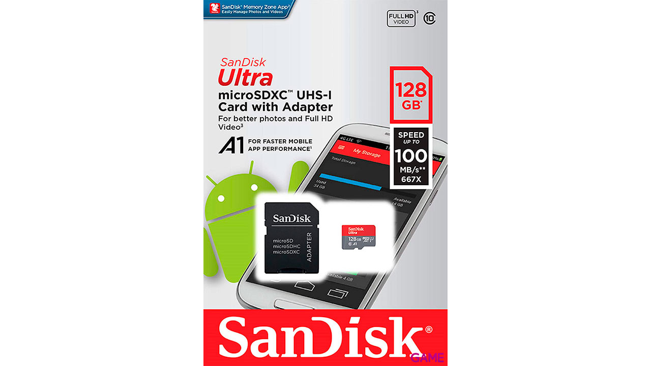 Sandisk 128Gb microSDXC UHS-I C10 R100 - Tarjeta Memoria-4