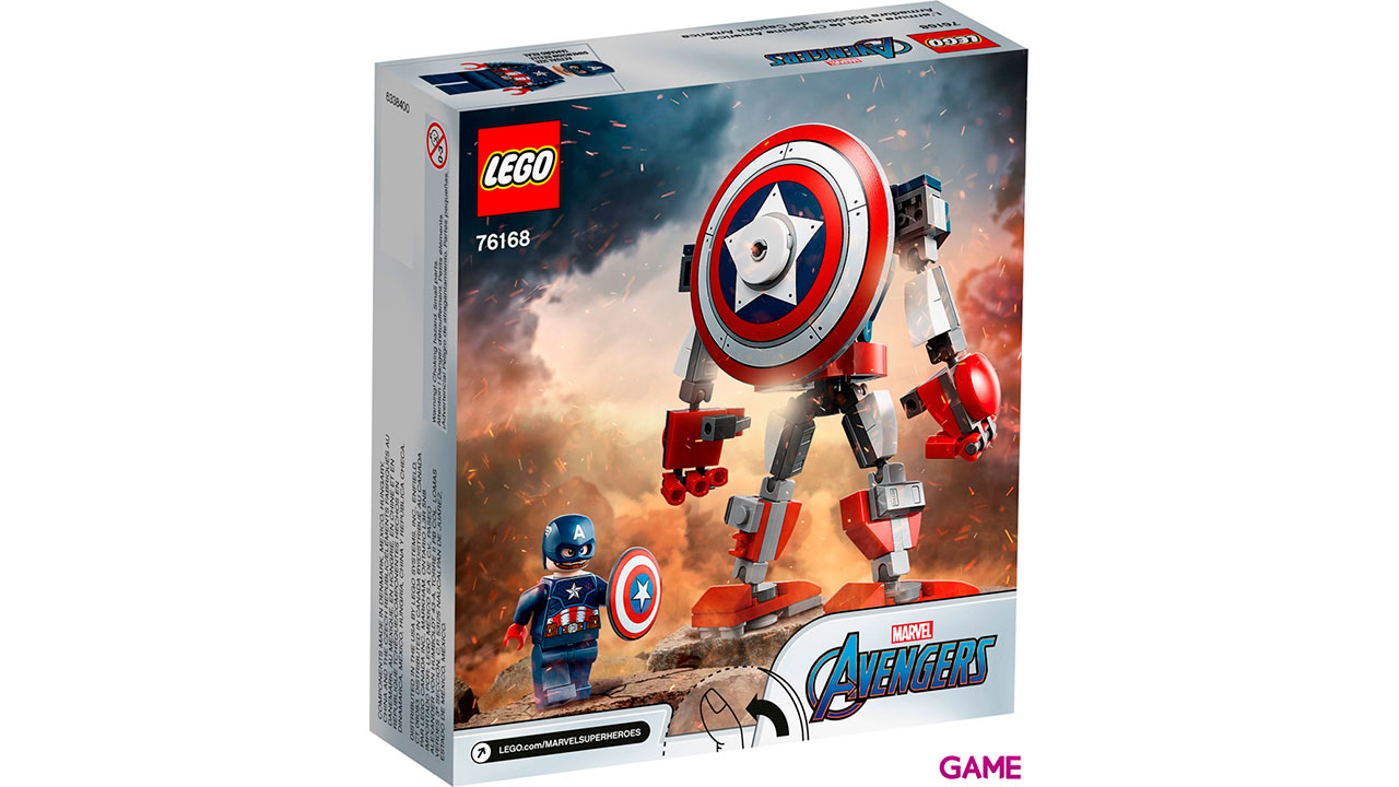 LEGO Marvel: Armadura Robótica del Capitán América 76168-2