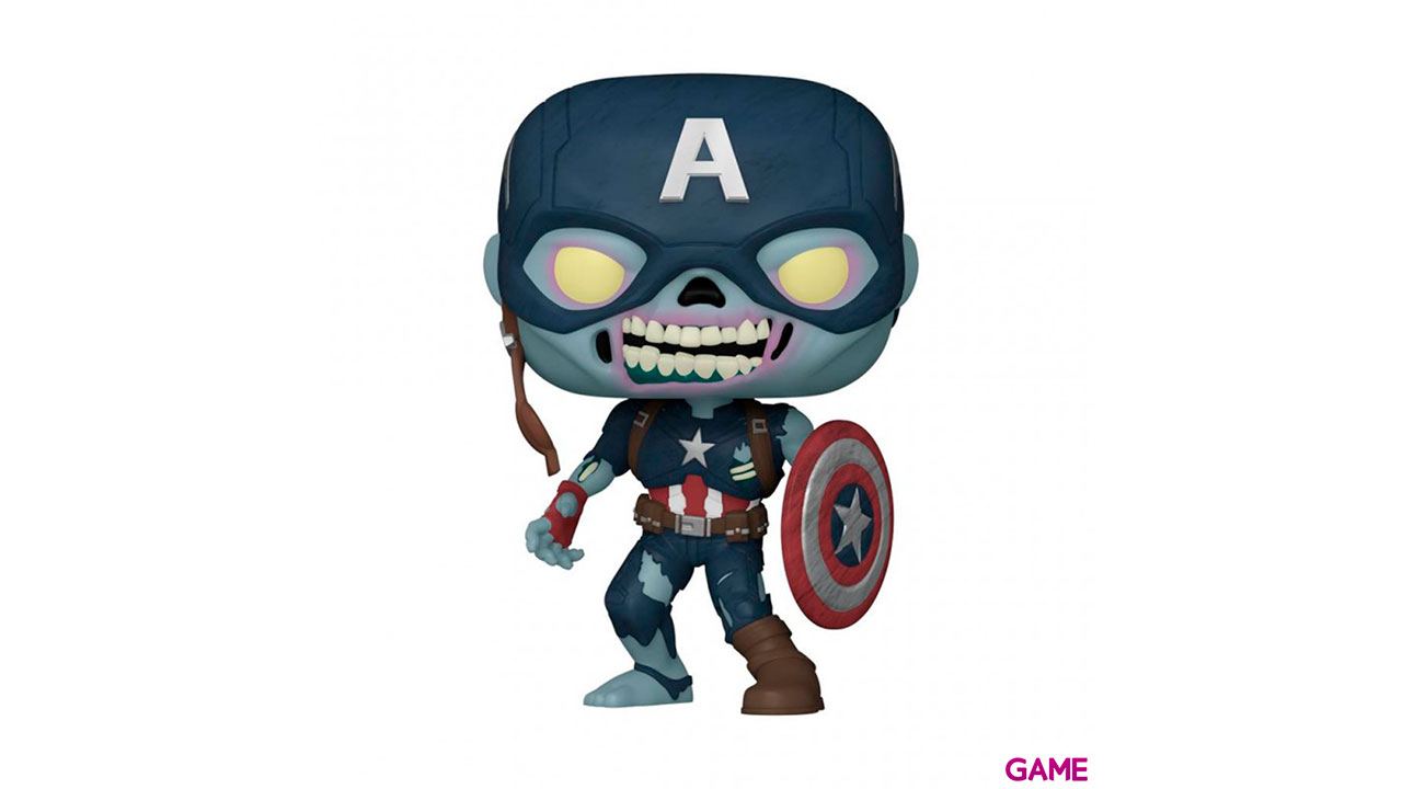 Figura POP Marvel What if: Capitán América Zombie-0