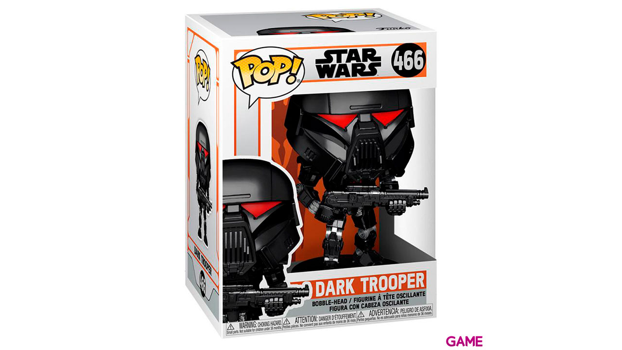 Figura POP Star Wars Mandalorian Dark Trooper Battle-0