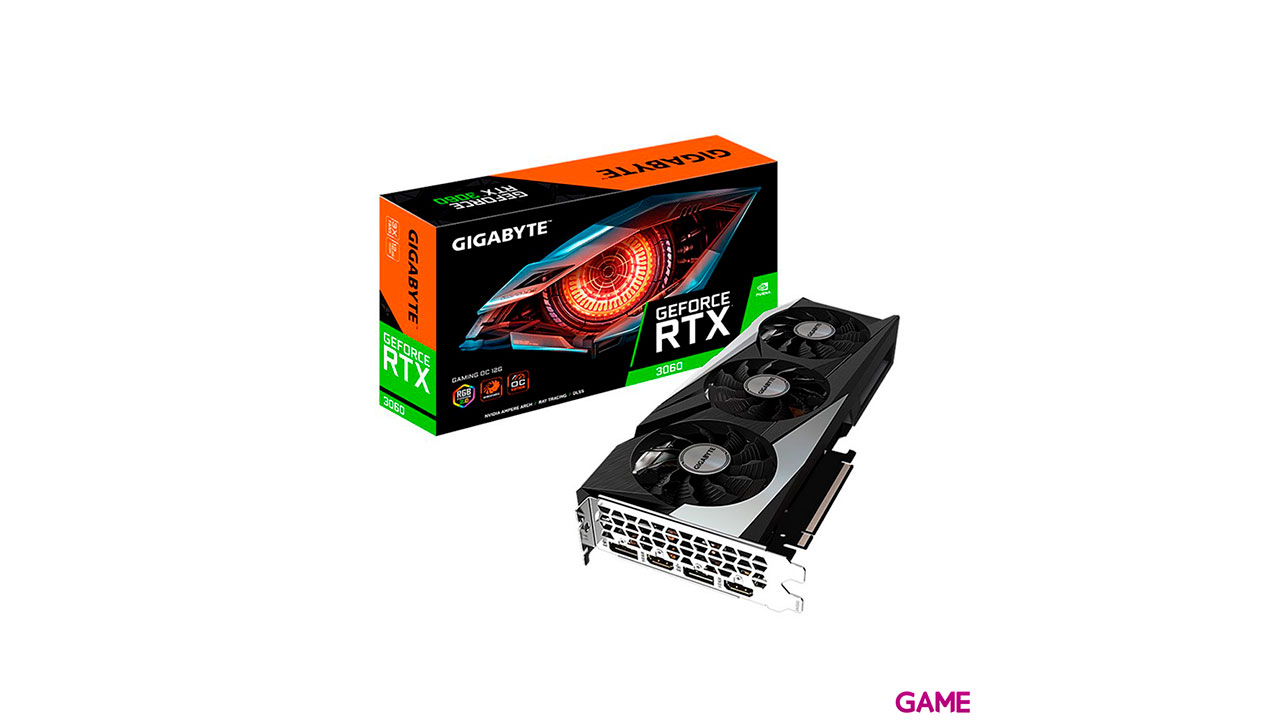 Gigabyte GeForce RTX 3060 WindForce Gaming OC - 12GB GDDR6 - RGB - Tarjeta Grafica Gaming-0