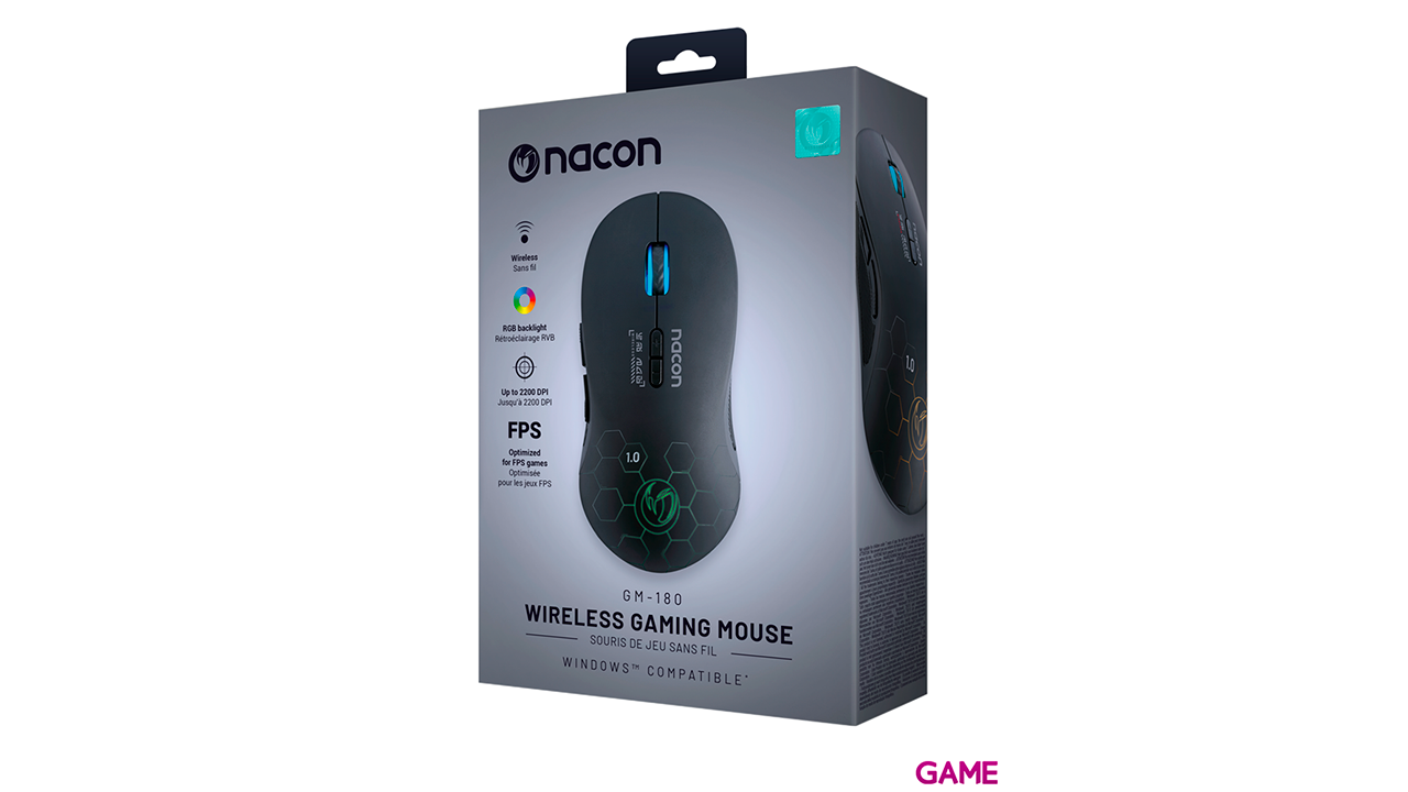 Nacon PCGM-180 RGB Inalambrico - Raton Gaming-5