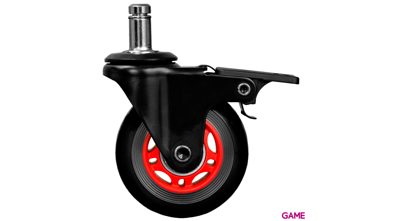 GAME WHBR65BR - Set de 5 ruedas con freno - Rojo-0