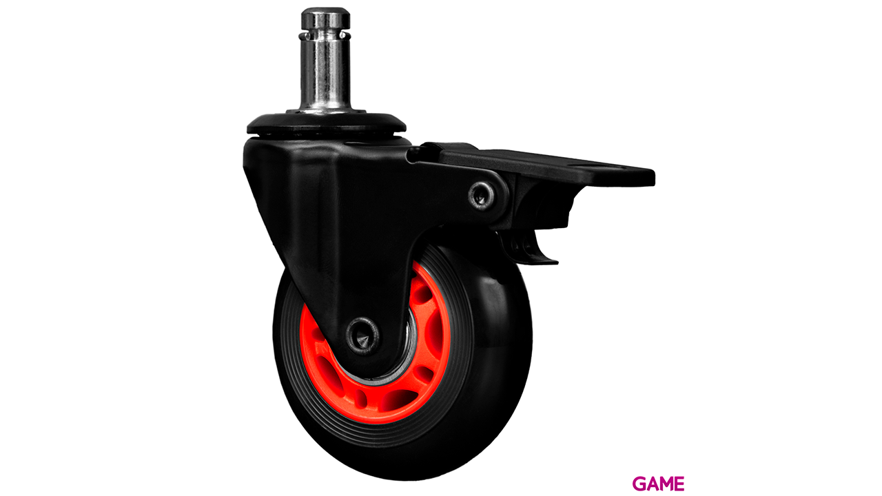 GAME WHBR65BR - Set de 5 ruedas con freno - Rojo-1