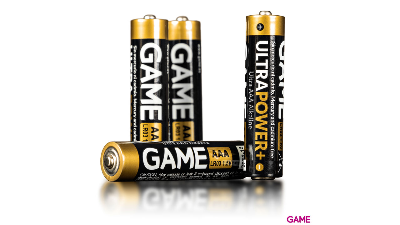 GAME UltraPower+ Pack 4 Pilas Alcalinas LR03 AAA-0