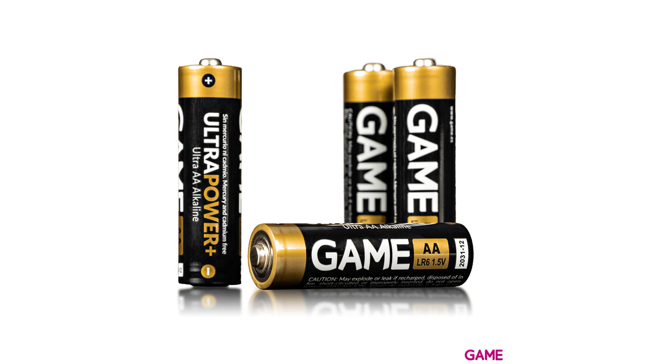 GAME UltraPower+ Pack 4 Pilas Alcalinas LR6 AA-0
