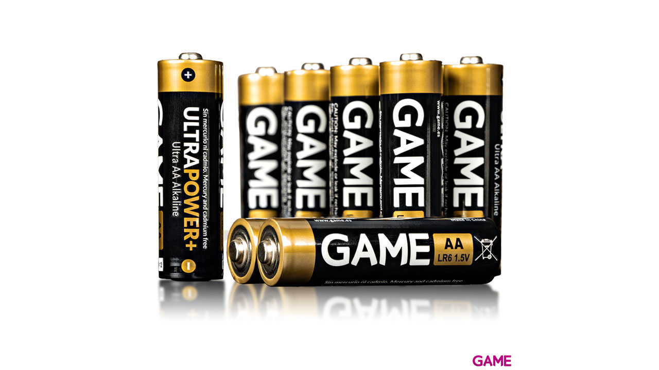 GAME UltraPower+ Pack 8 Pilas Alcalinas LR6 AA-0