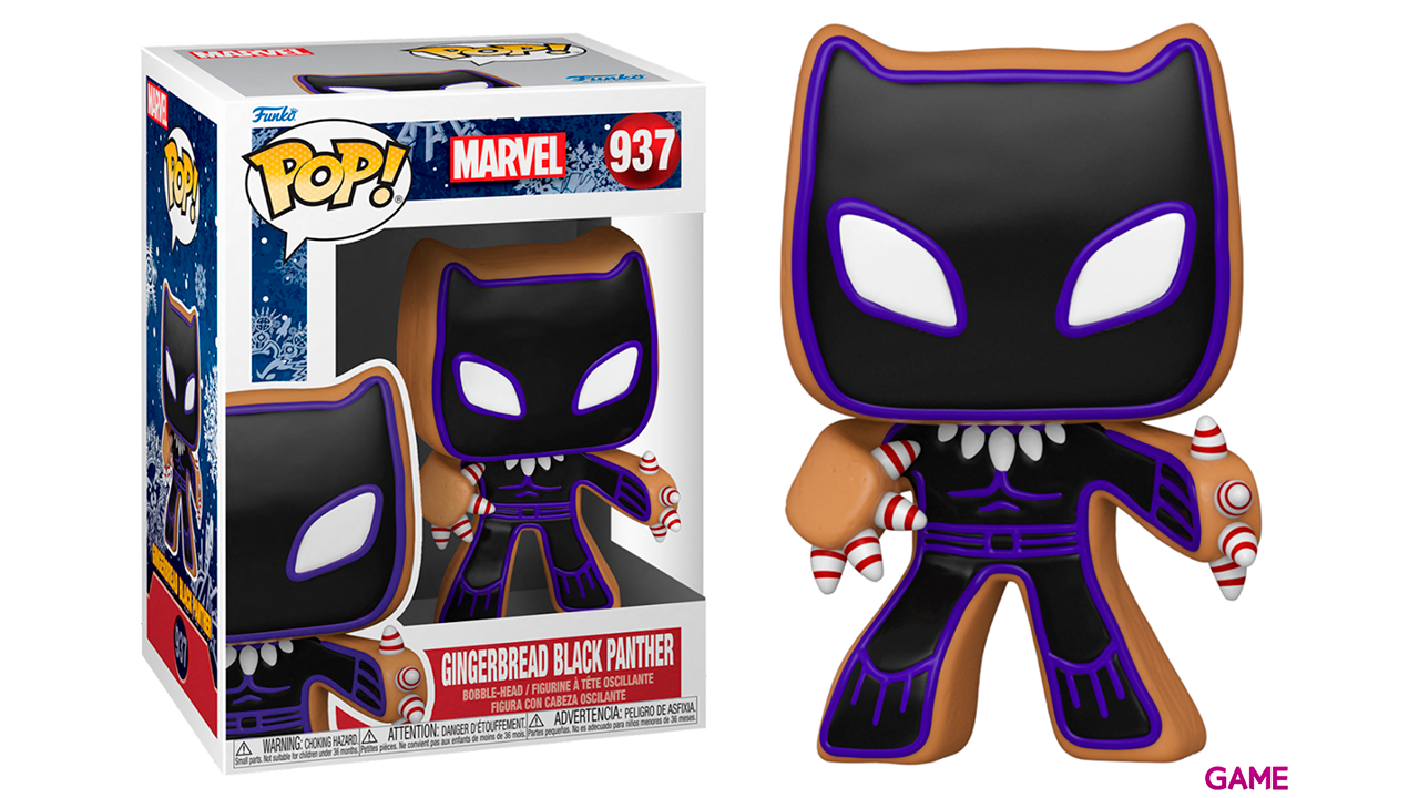 Figura POP Marvel Holidays S3: Pantera Negra-0