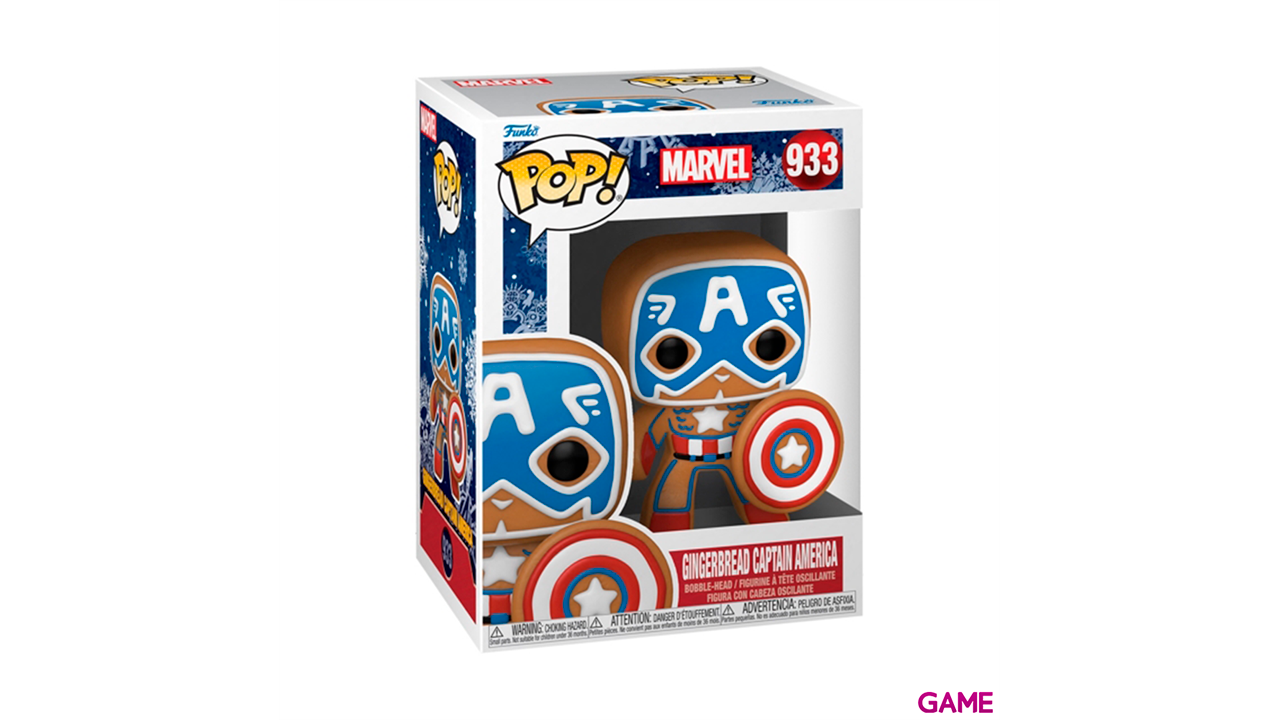 Figura POP Marvel Holidays S3: Capitán América-0