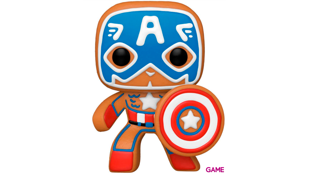 Figura POP Marvel Holidays S3: Capitán América-1