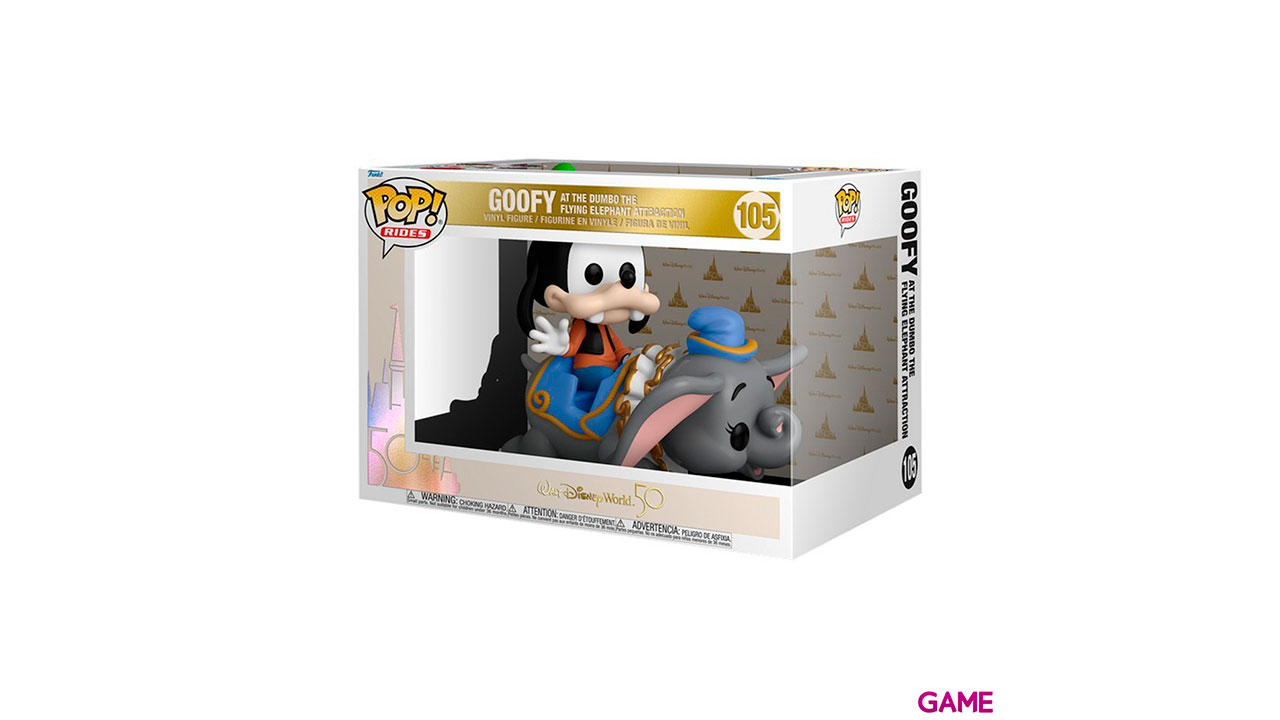 Figura POP Ride World Disney World 80 Aniversario: Goofy en Atracción Dumbo-2
