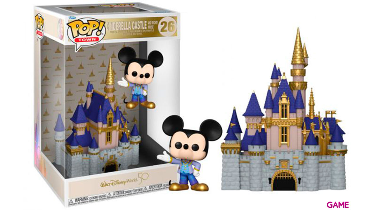Figura POP Town World Disney World 50 Aniversario: Castillo con Micket-1