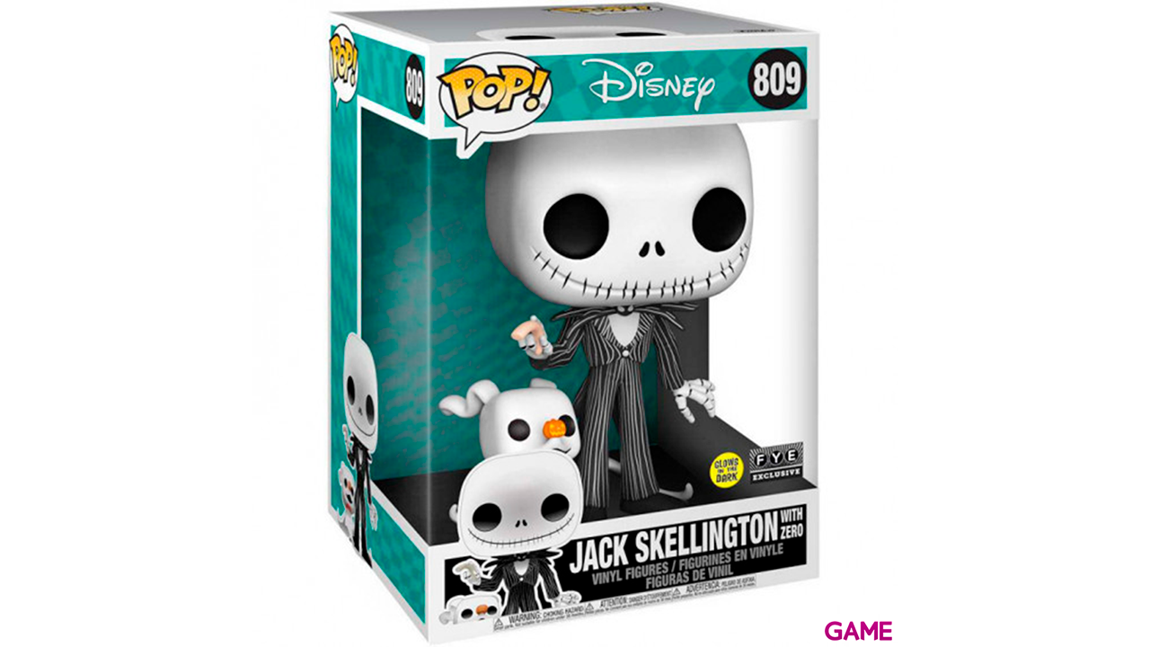 Figura POP Pesadilla Antes de Navidad: Jack con Zero 10