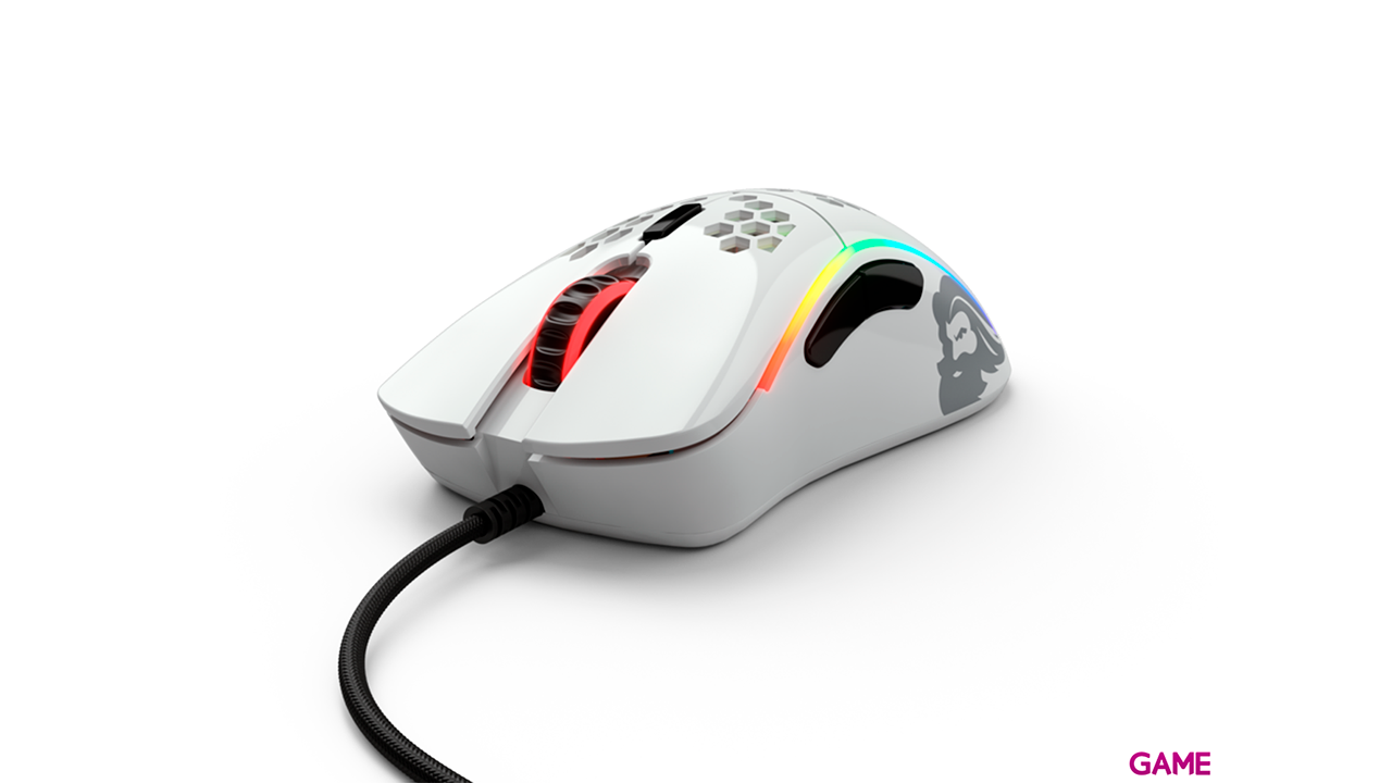Glorious PC Gaming Race Model D- Brillo -  Blanco - Raton Gaming-0