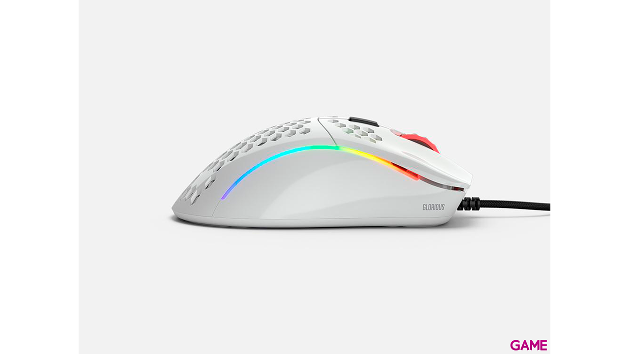 Glorious PC Gaming Race Model D- Brillo -  Blanco - Raton Gaming-4