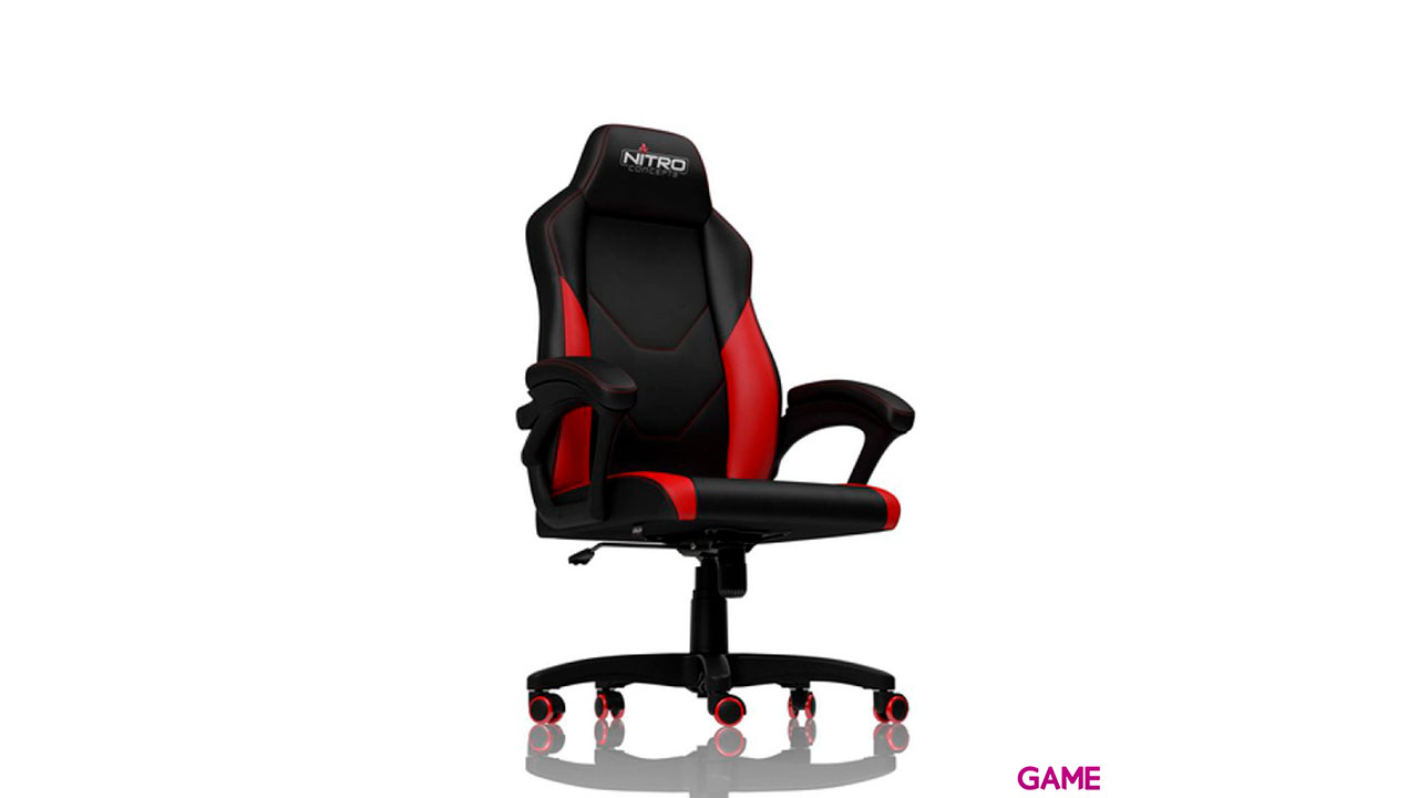 Nitro Concepts C100 Gaming Negro - Roja - Silla Gaming-0