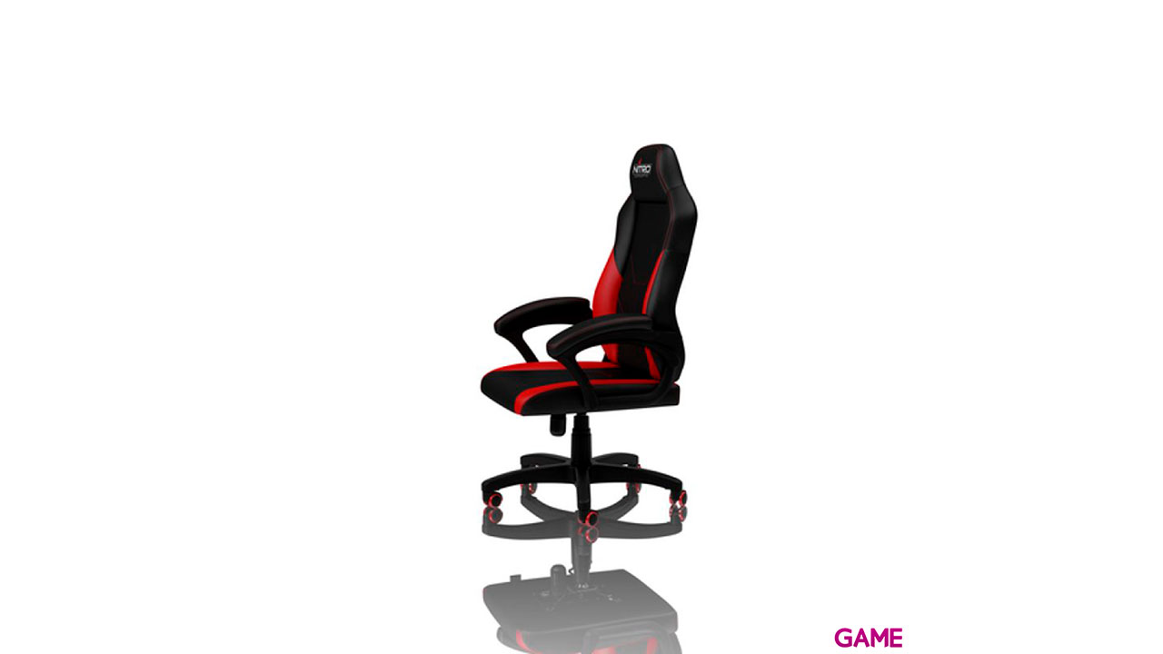 Nitro Concepts C100 Gaming Negro - Roja - Silla Gaming-4