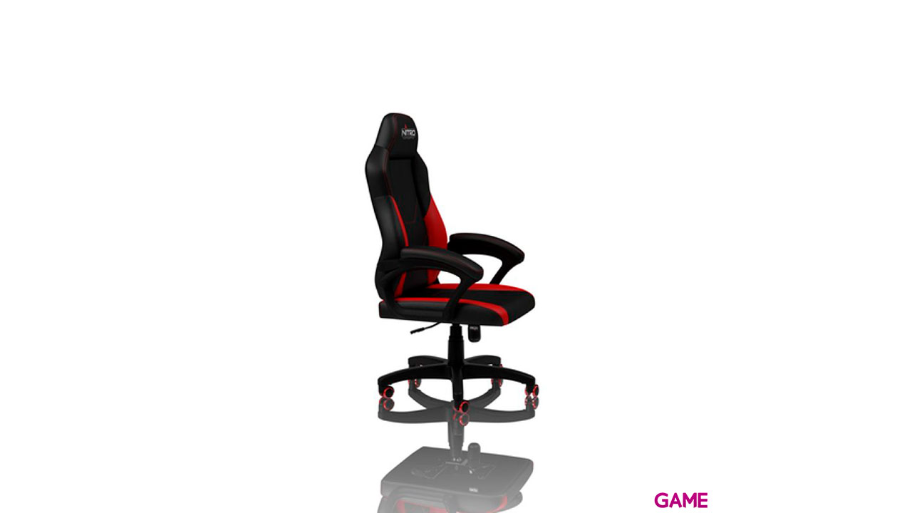 Nitro Concepts C100 Gaming Negro - Roja - Silla Gaming-5
