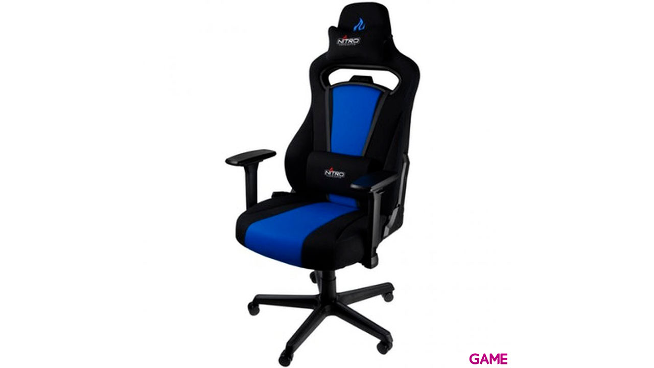 Nitro Concepts E250 Gaming Negra - Azul - Silla Gaming-2