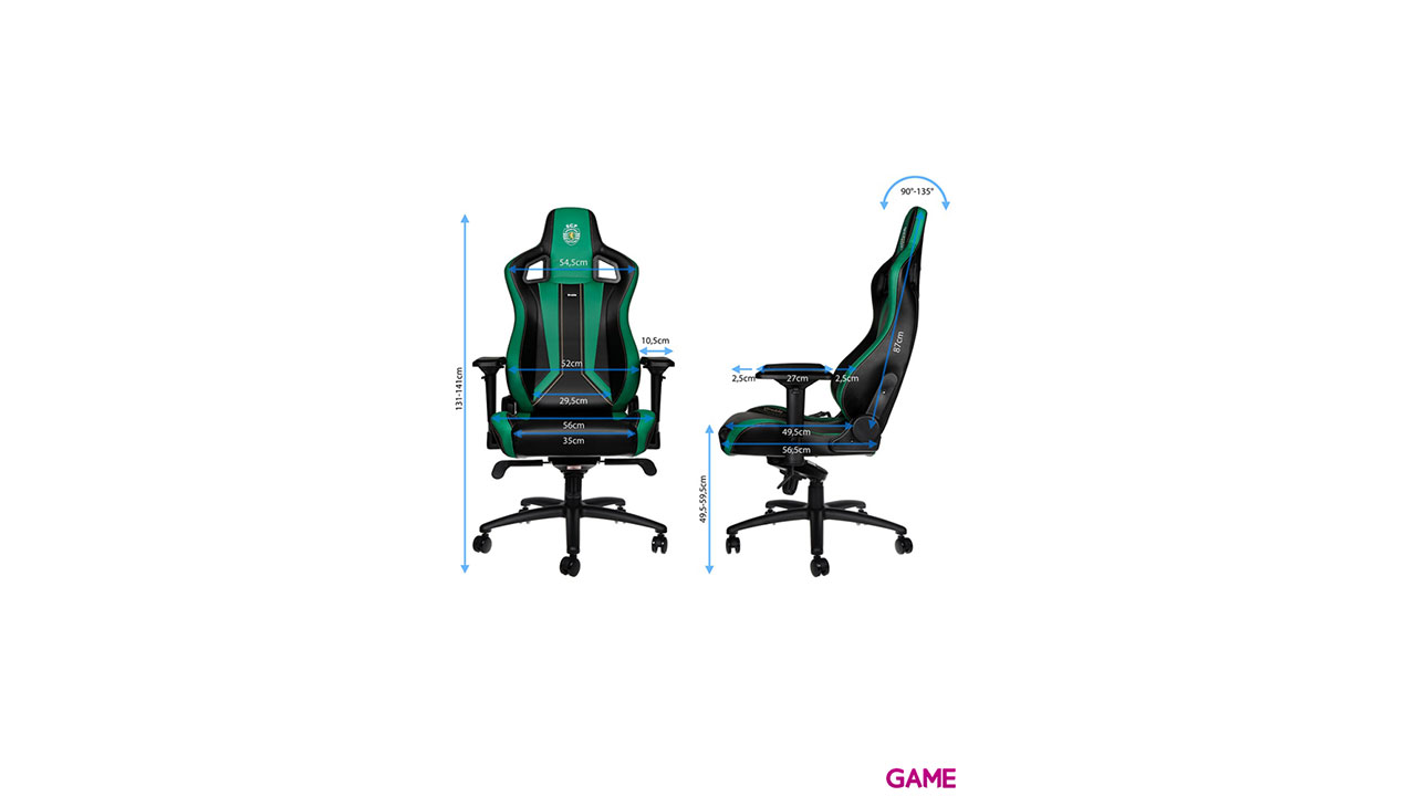 noblechairs EPIC PU Leather Sporting Club de Portugal - Silla Gaming-2