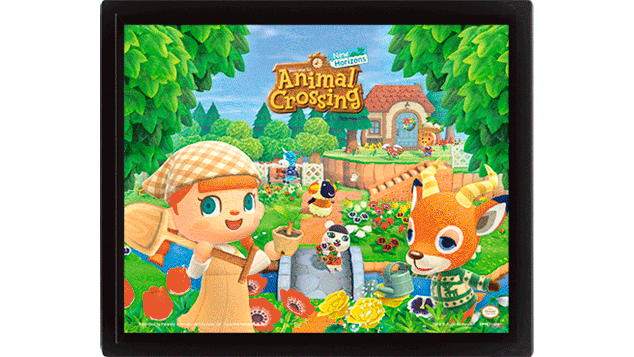 Cuadro 3D Animal Crossing: Verano y Primavera-0