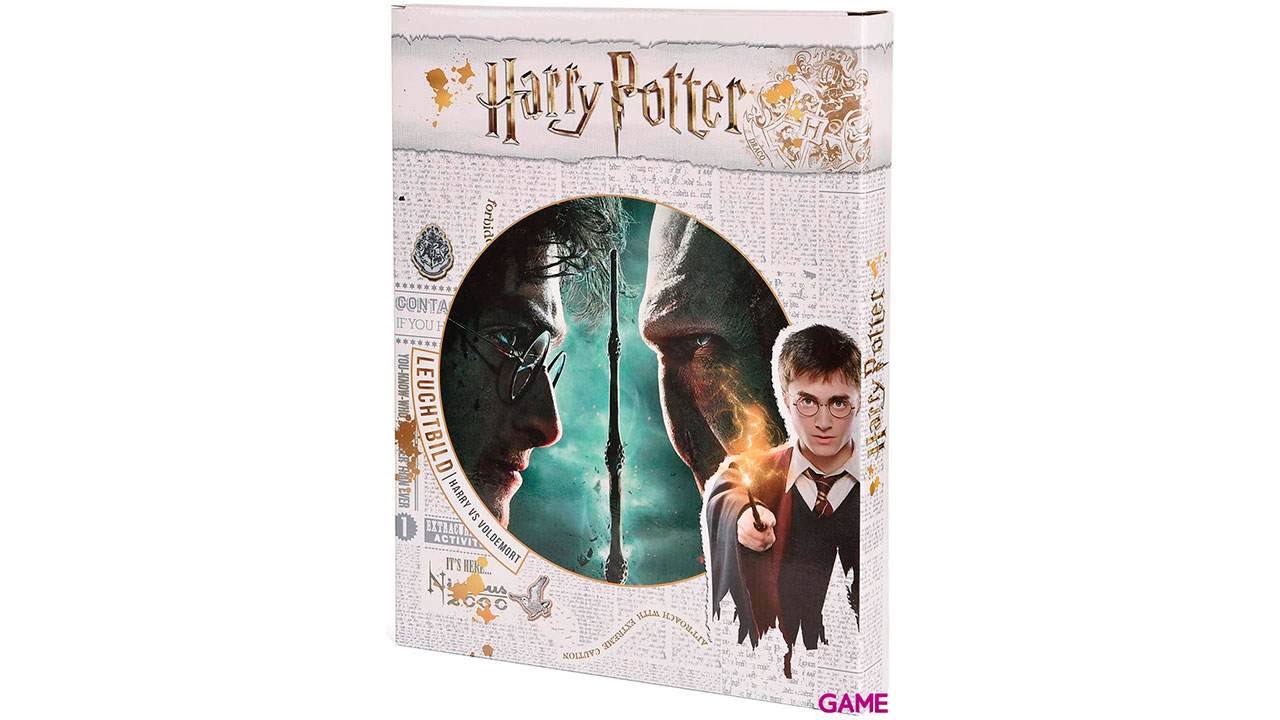 Lienzo con Iluminación 30x40cm Harry Potter: Harry vs Voldemort