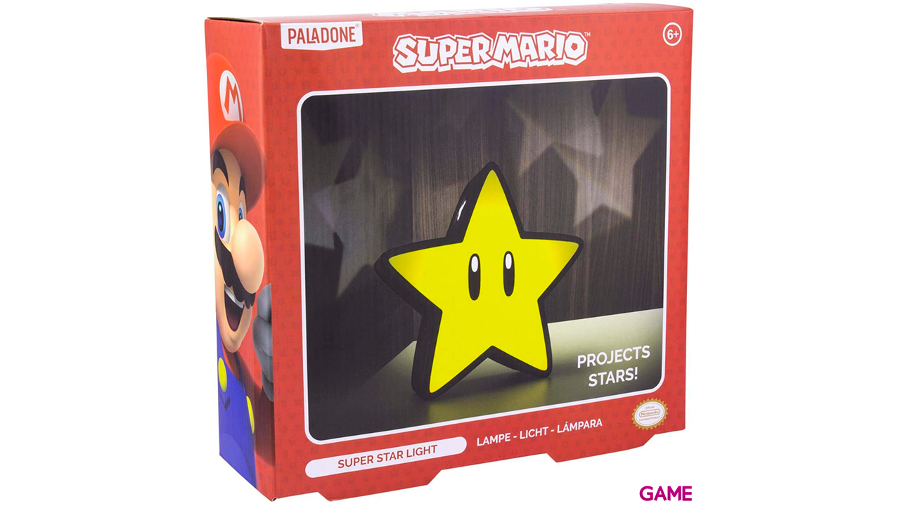 Lámpara Super Mario: Super Estrella-0