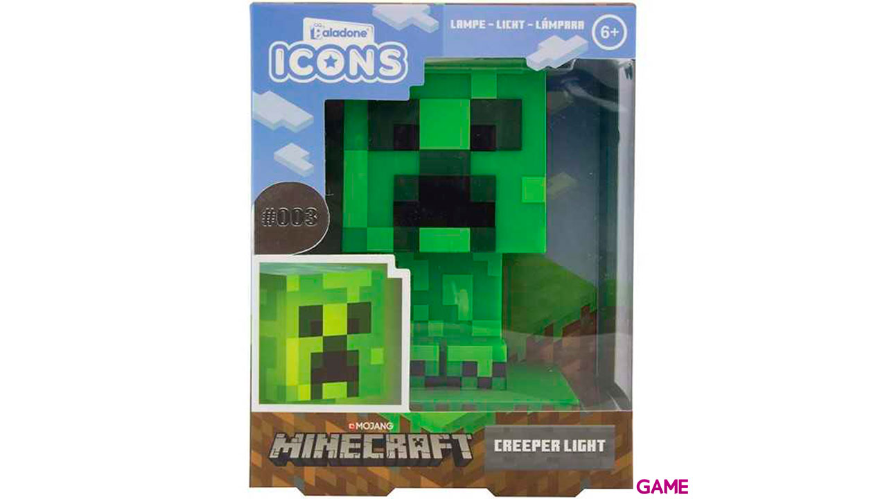 Lámpara Minecraft: Creeper-1