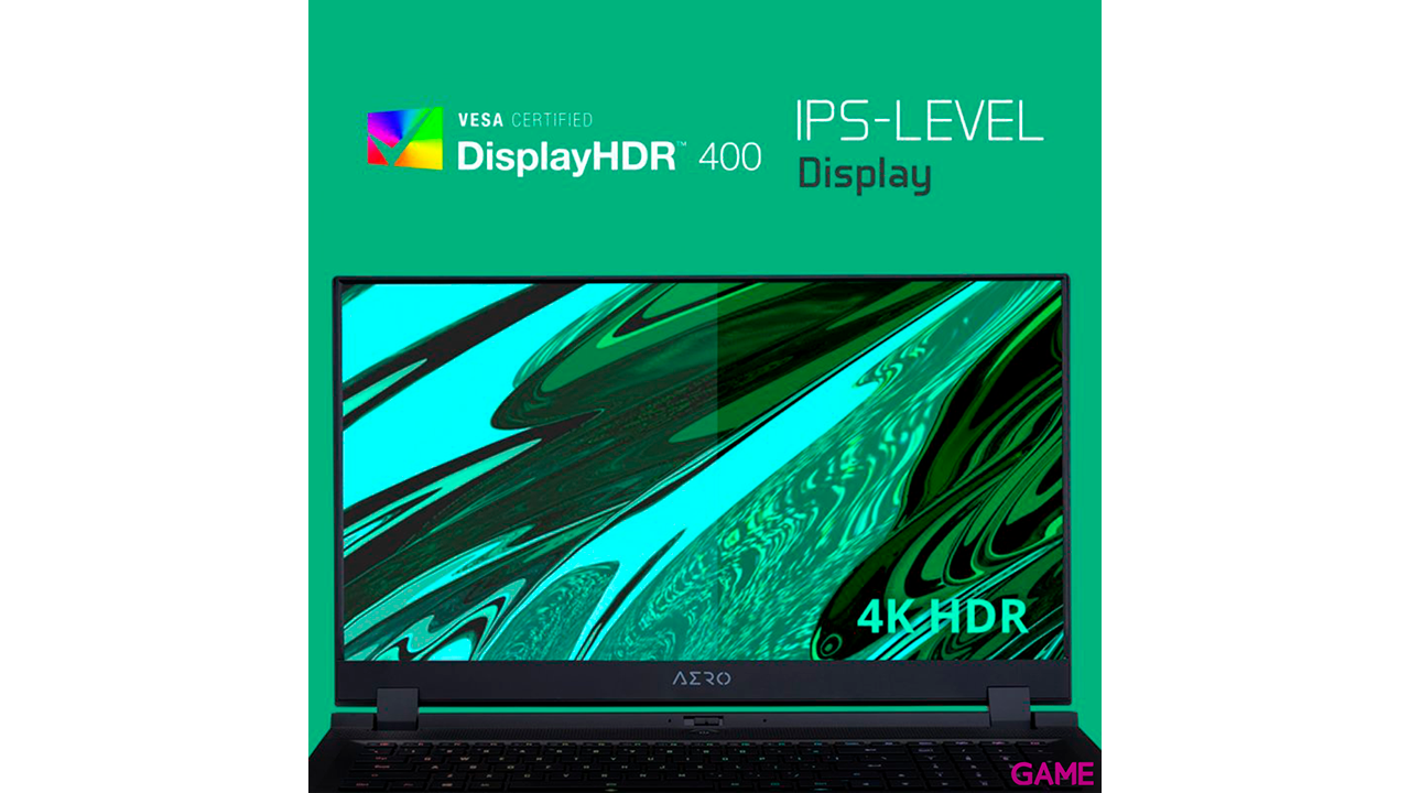 Gigabyte AERO 17 HDR XD i7-11800H - RTX 3070 Q - 32GB - 1TB SSD - 17,3´´ - W10 - Ordenador Portátil Gaming-7