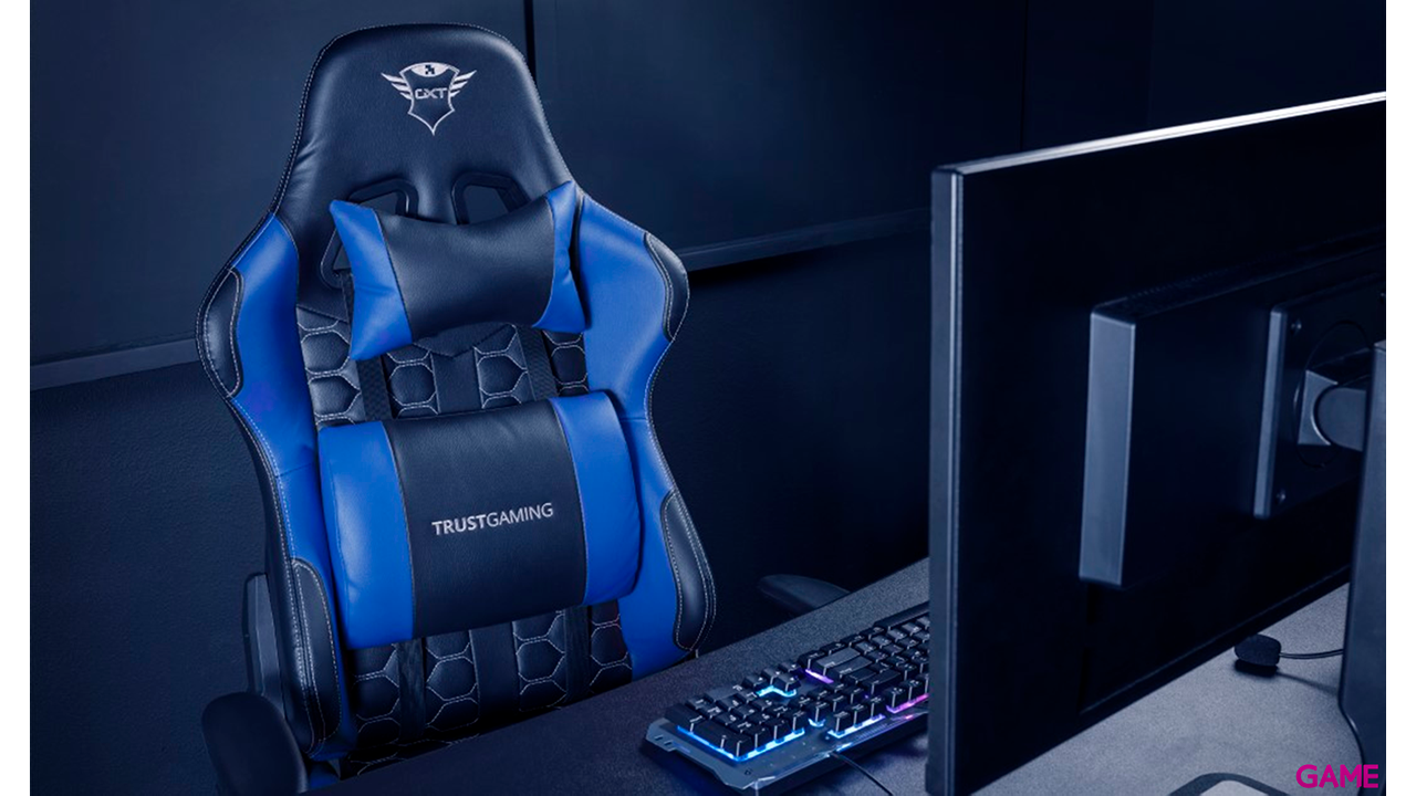 Trust - GXT708B RESTO - Azul- Silla Gaming-0