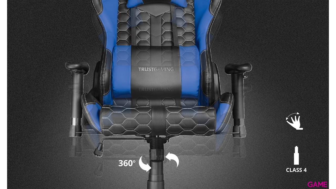 Trust - GXT708B RESTO - Azul- Silla Gaming-1