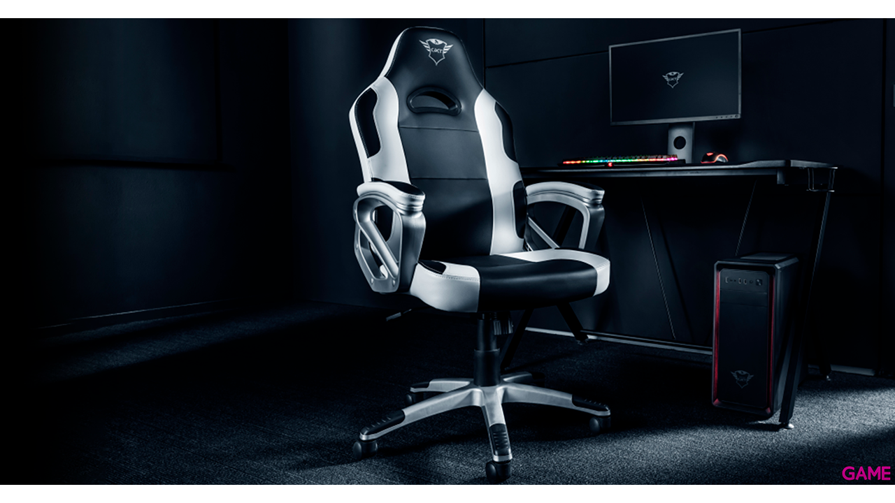 Trust - GXT705W RYON - Blanca -Silla Gaming-1